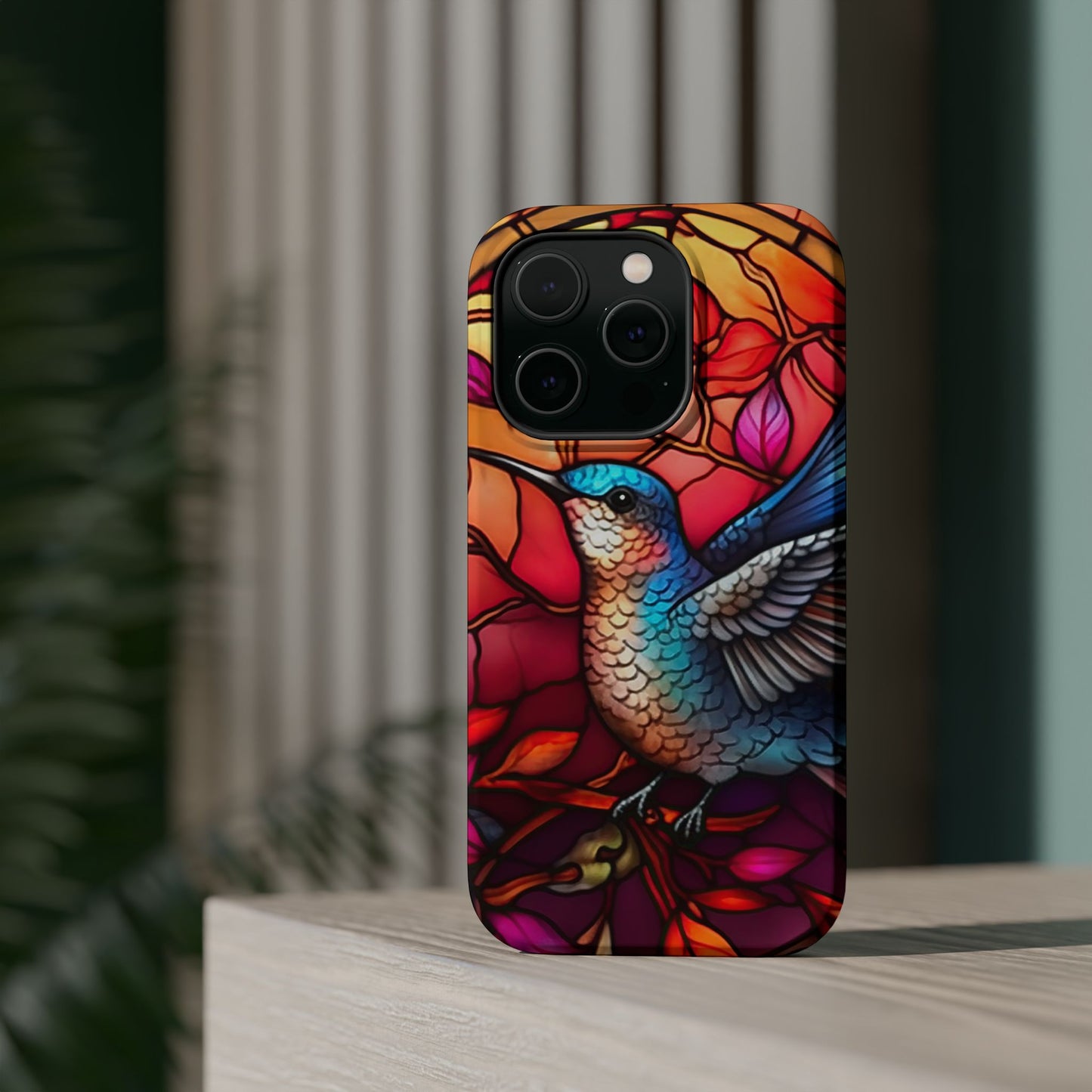 Radiant Multicolor Bird Artwork - MagSafe iPhone Case