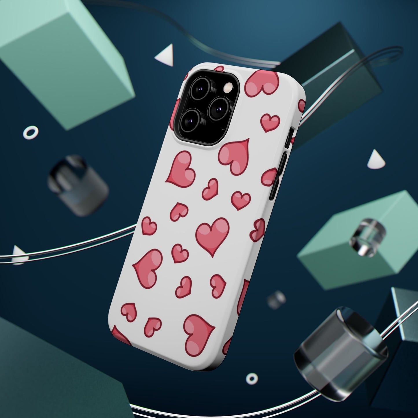 Scattered Hearts MagSafe iPhone Case