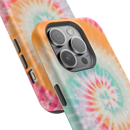 Pastel Tie-Dye MagSafe iPhone Case – Soft Colors & Magnetic Functionality