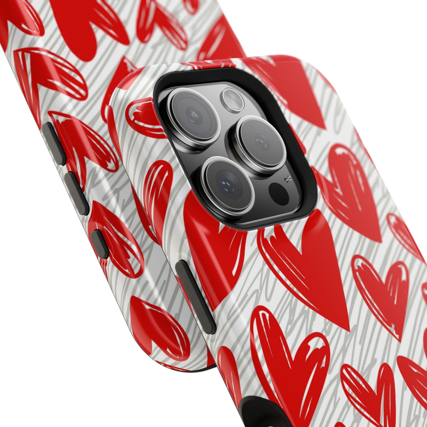 MagSafe Case: Whimsical Heart Doodle