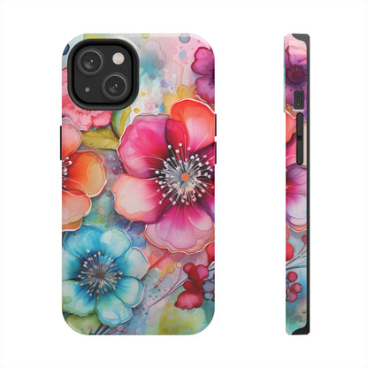 Vibrant Watercolor Floral Garden - iPhone Series Case