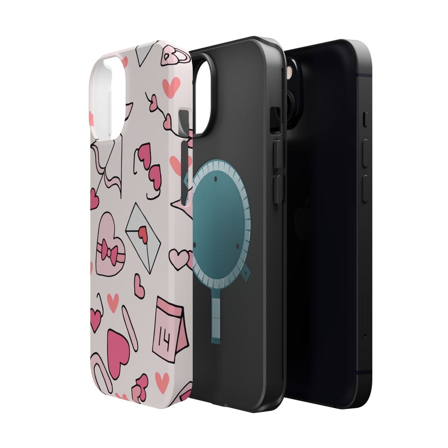 Valentine's Day Scribbles MagSafe iPhone Case