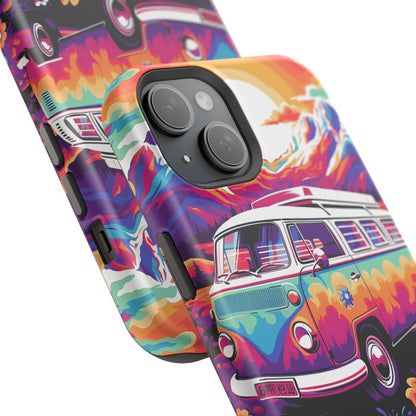 Groovy Floral Sunset Van – MagSafe iPhone Series Case