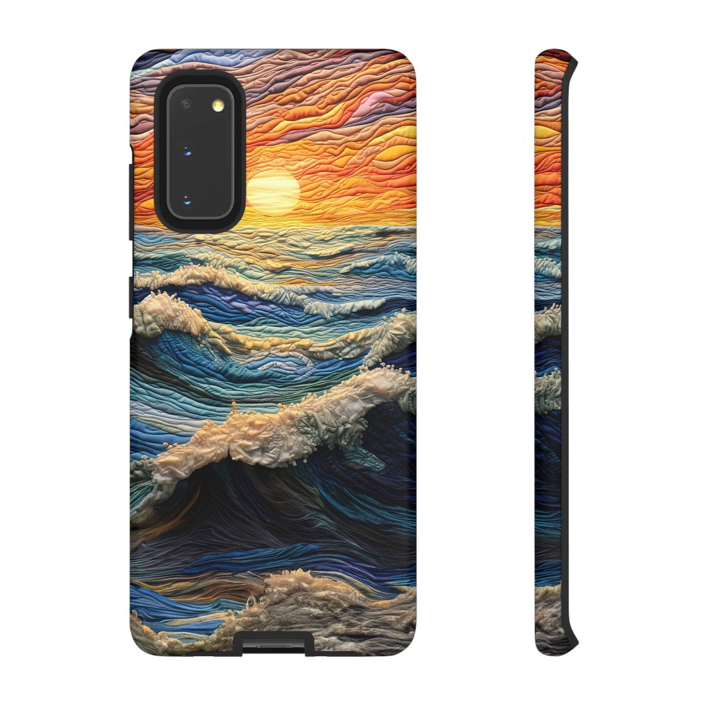 Textured Ocean Sunset Waves – Samsung Galaxy Series Case