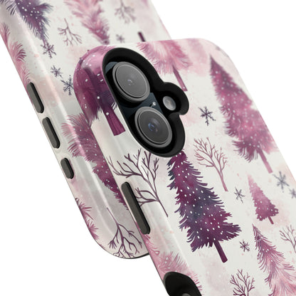 Winter Wonderland Purple Christmas Trees –  MagSafe iPhone Series Case