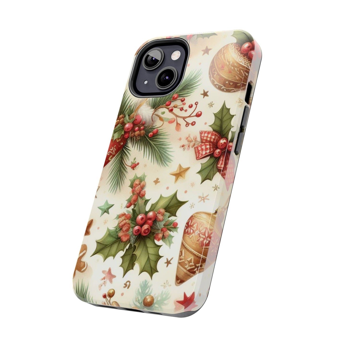 Classic Christmas Stocking & Ornaments Pattern – iPhone Series Case