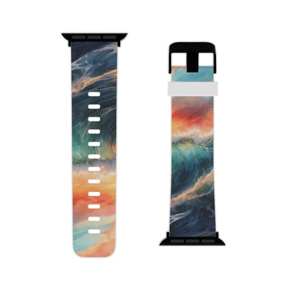  Ocean Wave Sunset Apple Watch Band