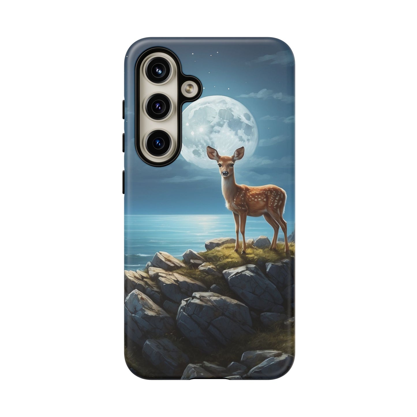 Enchanted Fawn Under the Moonlit Sky Samsung Galaxy Case