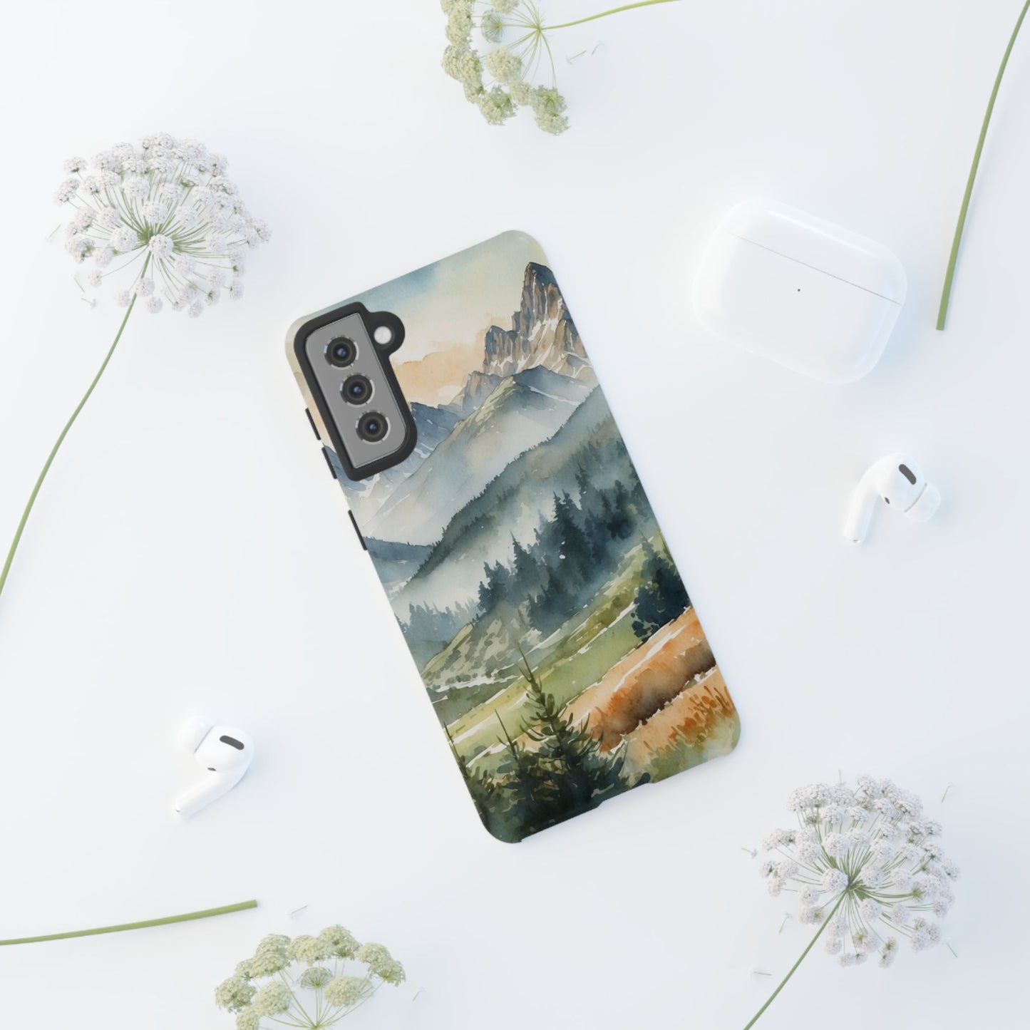 Serene Alpine Forest - Samsung Galaxy Case