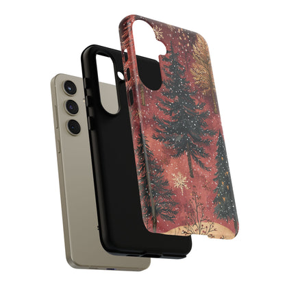 Rustic Red Winter Forest - Samsung Galaxy Series Case