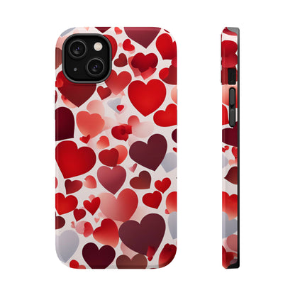 MagSafe Case: Romantic Red Heart Gradient Case