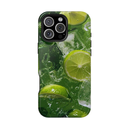 Refreshing Lime Splash MagSafe iPhone Case – Tough Protection, Vivid Dual-Layer Design