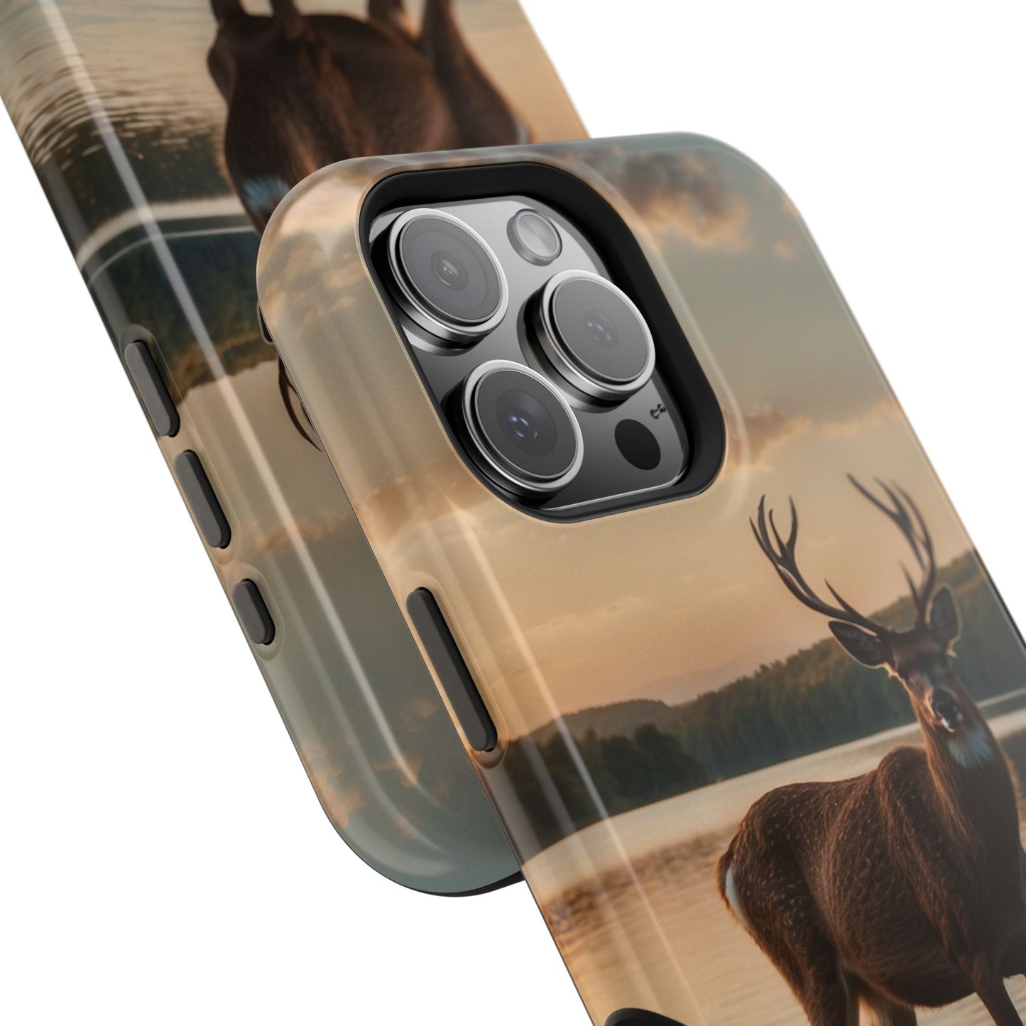 Majestic Stag at Sunset – MagSafe iPhone Case