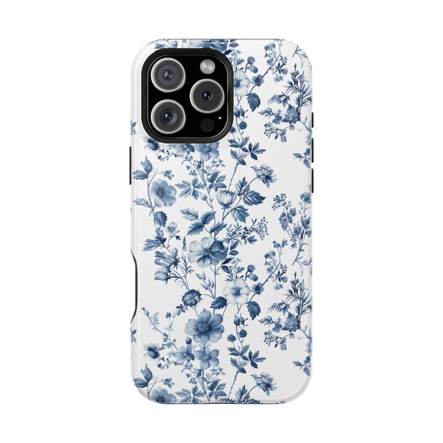 Enchanted Garden Blue Toile iPhone Case