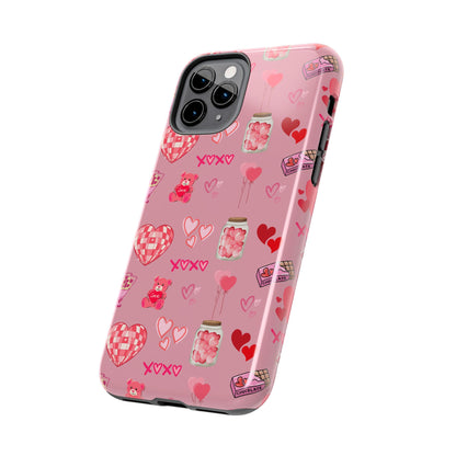 Pink Valentine Love Collage – iPhone Case