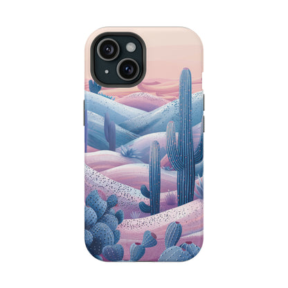 Desert Oasis MagSafe Case for iPhone – Cactus & Western Landscape Design for iPhone 15, 14 Pro Max, 13, and More!