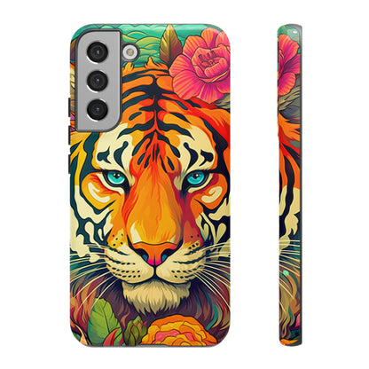 Fierce Rainbow Tiger Art - Samsung Galaxy Case