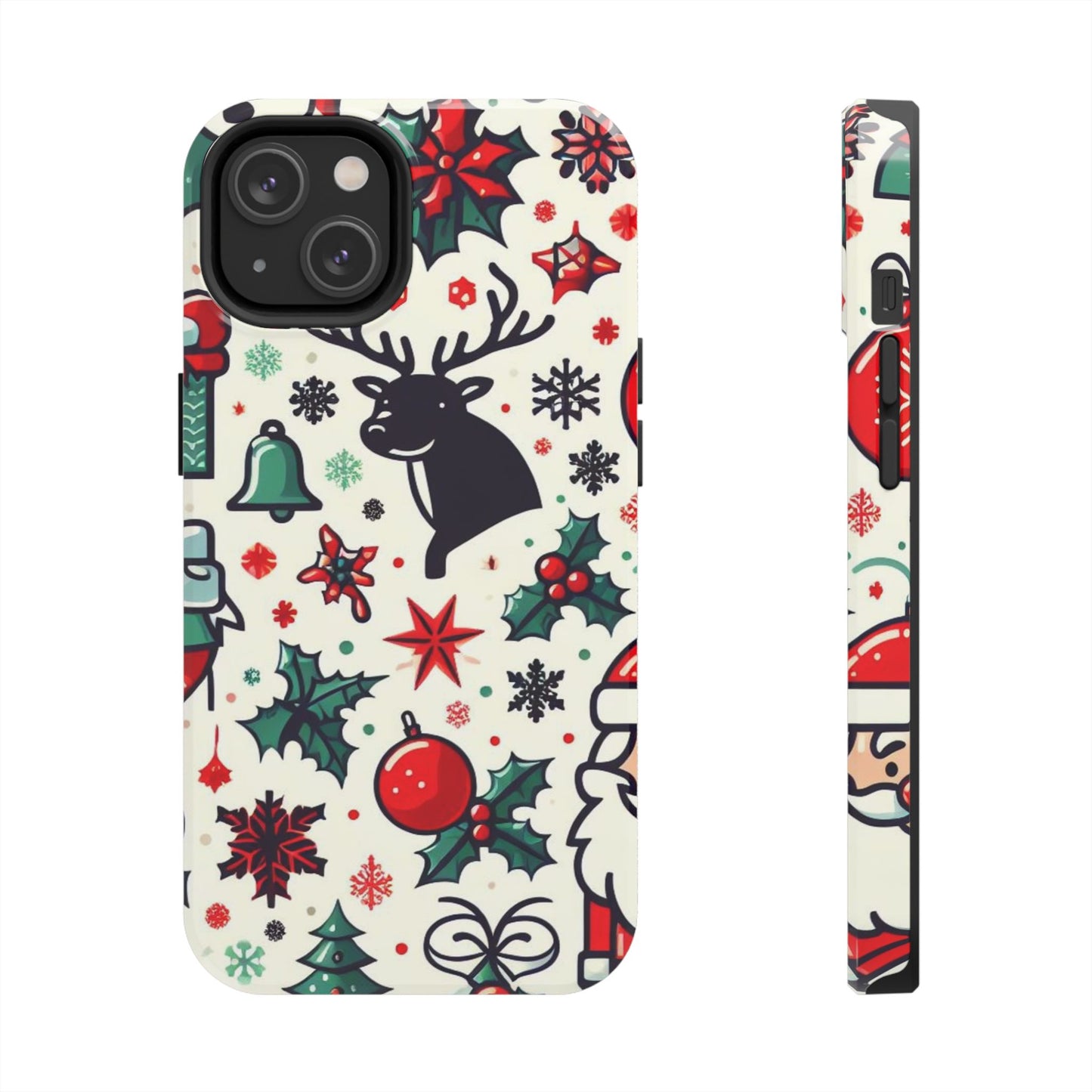 Cartoon Christmas Cheer – iPhone Case