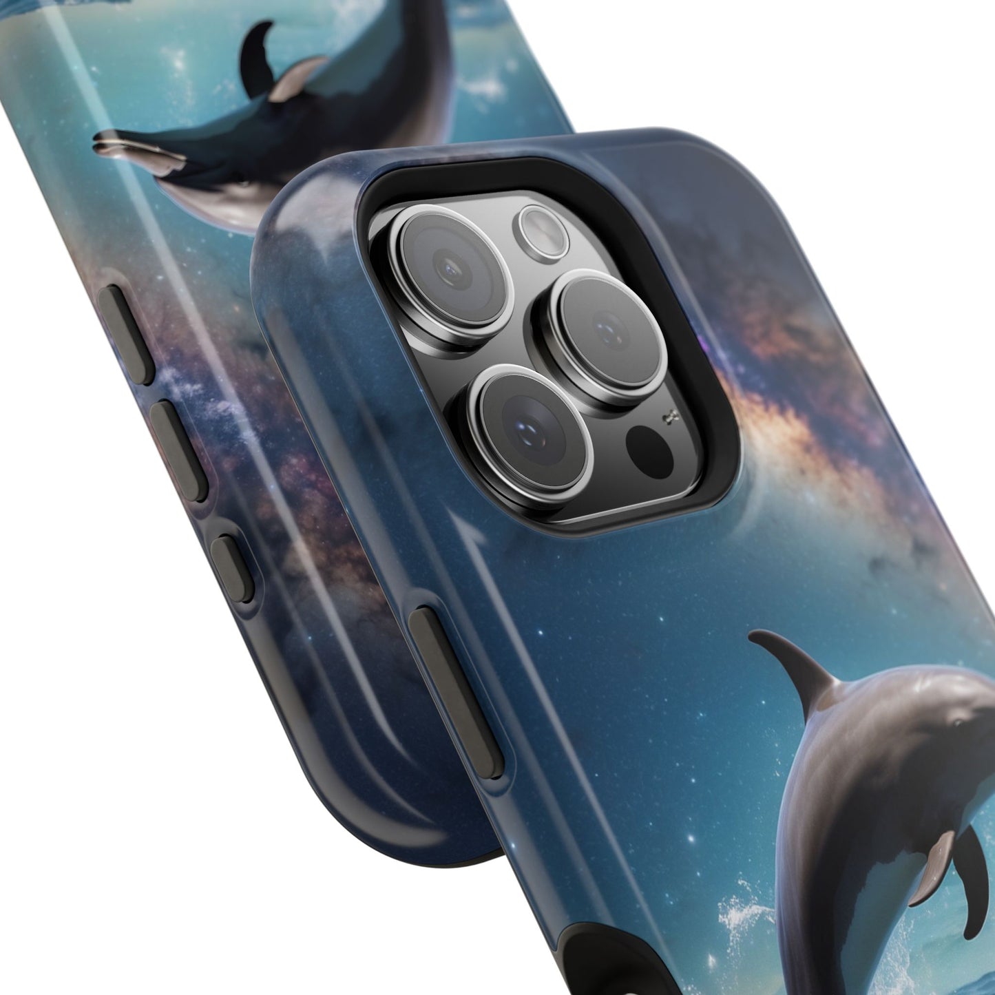 Dolphin Galaxy Splash - MagSafe-Compatible Case