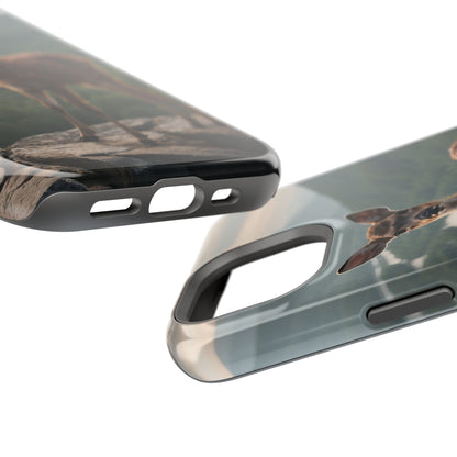 Majestic Fawn Overlooking Mountain Vista MagSafe iPhone Case