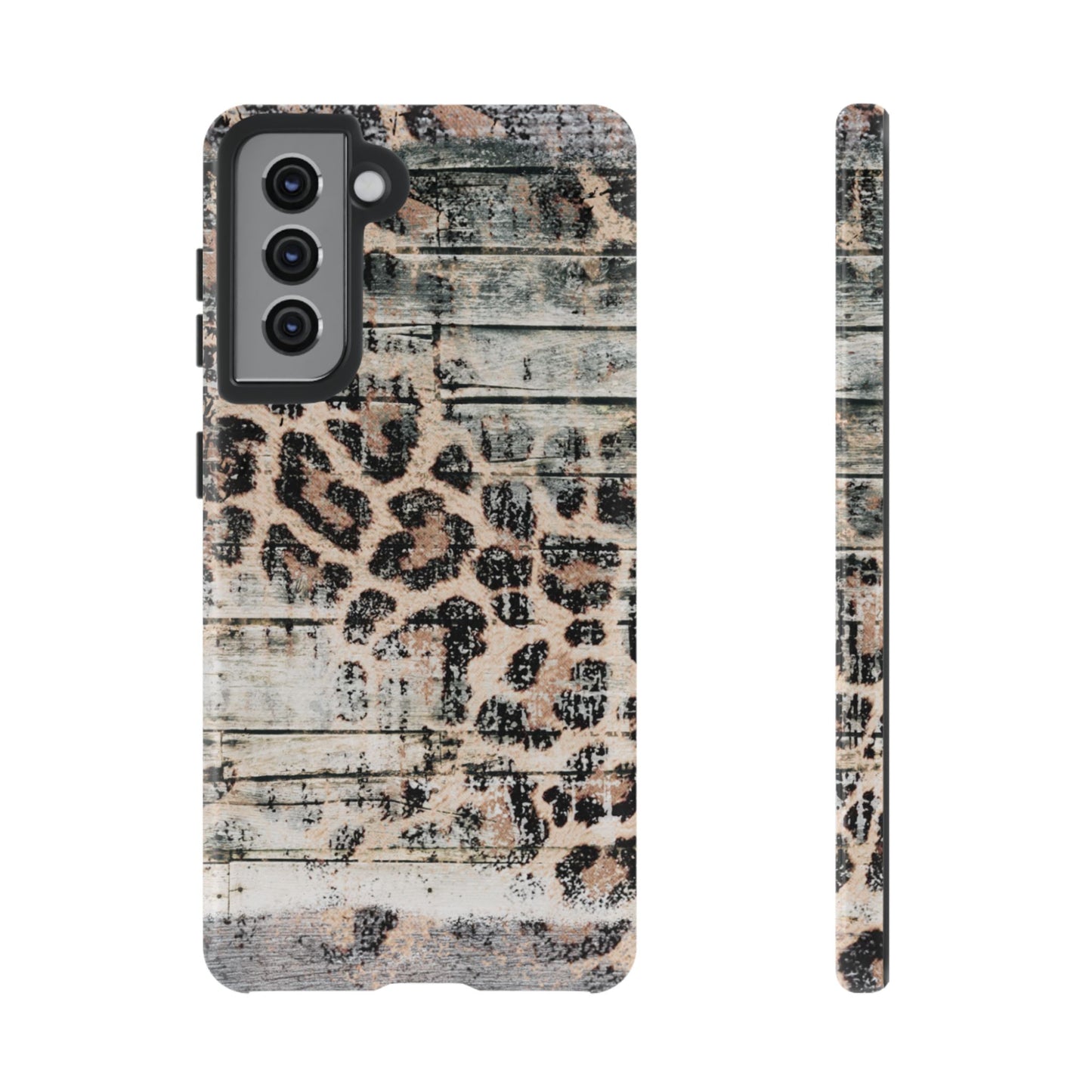 Rustic Leopard Wood Print - iPhone Series Case