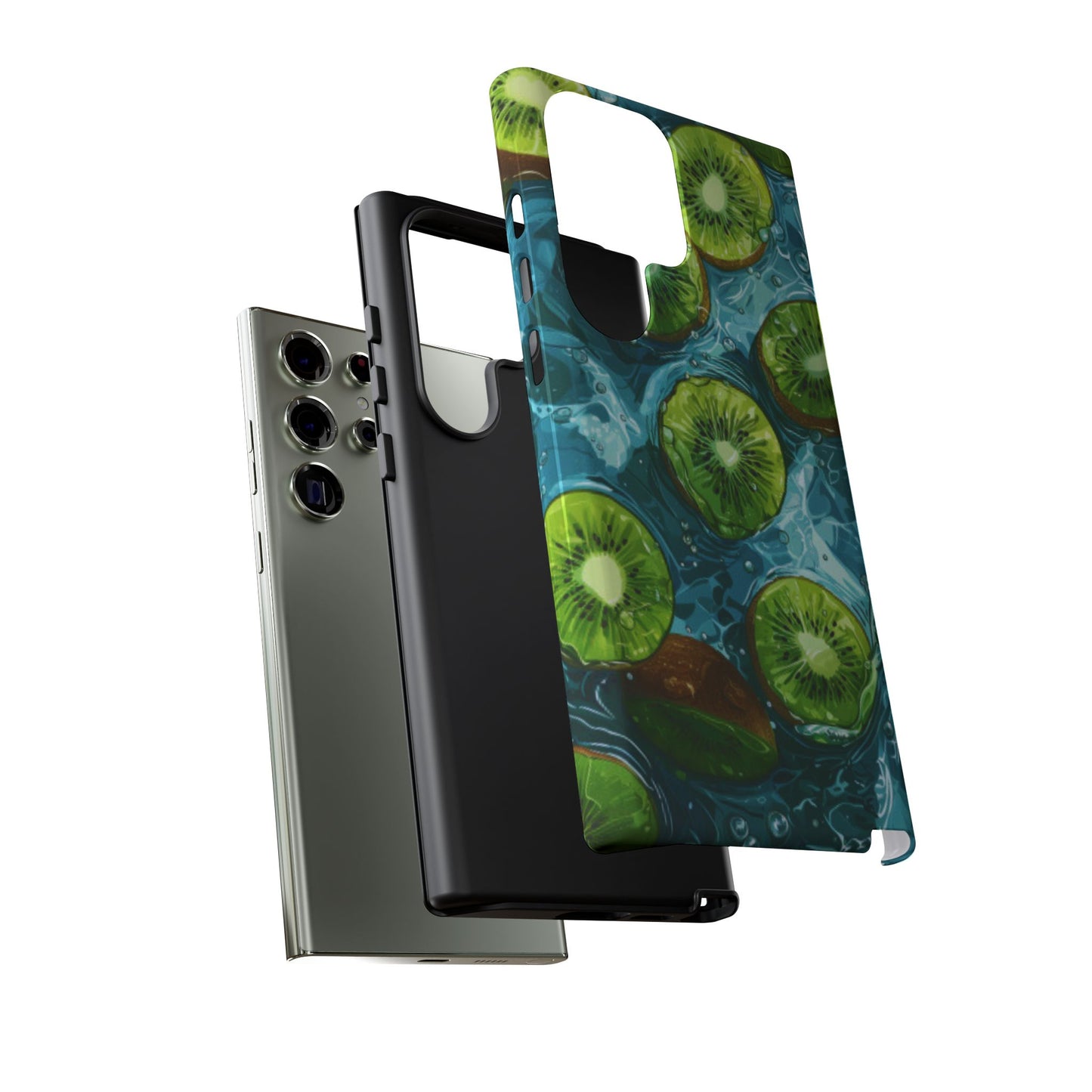 Tropical Kiwi Splash Samsung Galaxy  Case – Tough Dual-Layer, Vibrant Summer Design