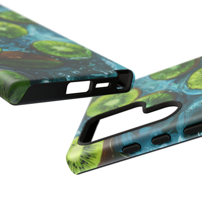 Tropical Kiwi Splash Samsung Galaxy Case – Tough Dual - Layer, Vibrant Summer Design - BOGO Cases