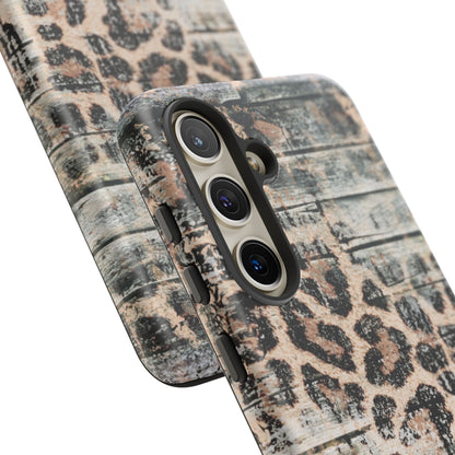 Rustic Leopard Wood Print - iPhone Series Case