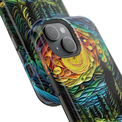 Radiant Forest Sunset MagSafe iPhone Case – Artistic Landscape Design