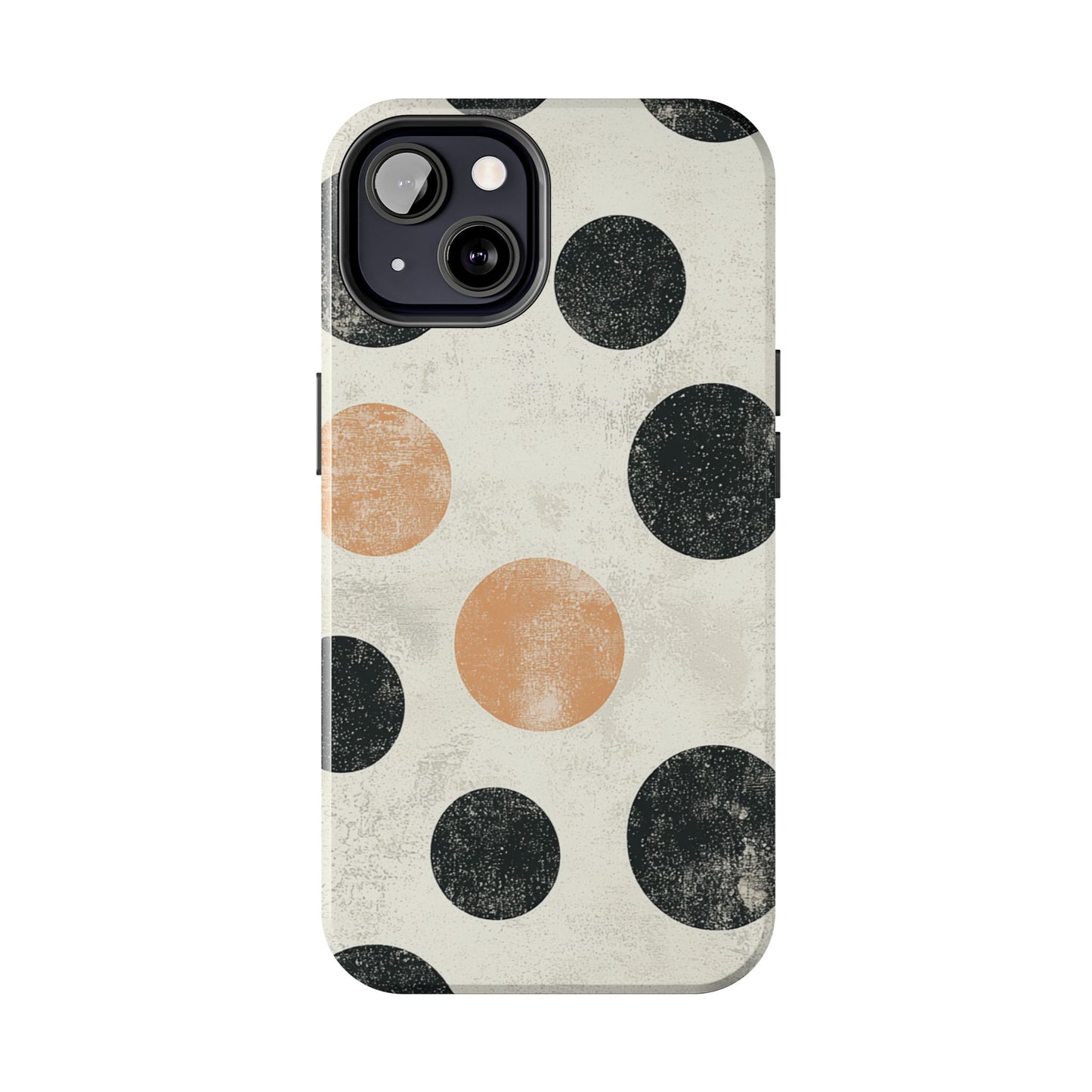 Vintage Polka Dot iPhone Case - Retro Abstract Protective Cover