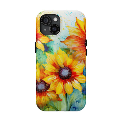 Watercolor Sunflower Splash - iPhone Series Case