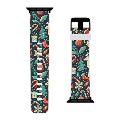 Festive Woodland Holiday Apple Watch Band