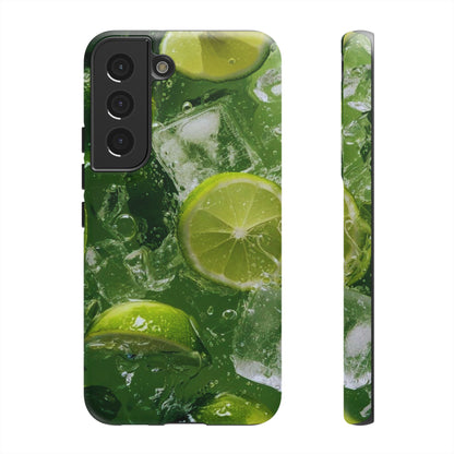 Refreshing Lime Splash Samsung Galaxy Case – Tough Protection, Vivid Dual-Layer Design