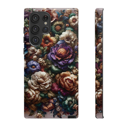 Floral Elegance For Samsung - Protective Dual-Layer Design with Vibrant Full-Wrap Print