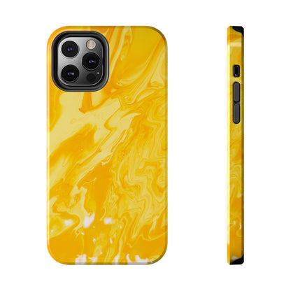 Luxe Yellow Marble iPhone Case – Stunning Golden Marble Texture