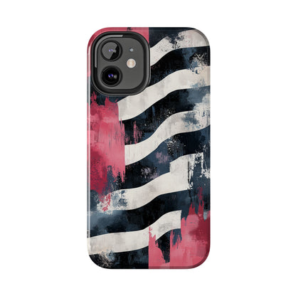 Blood Zebra iPhone Case – Bold Red & Black Pattern