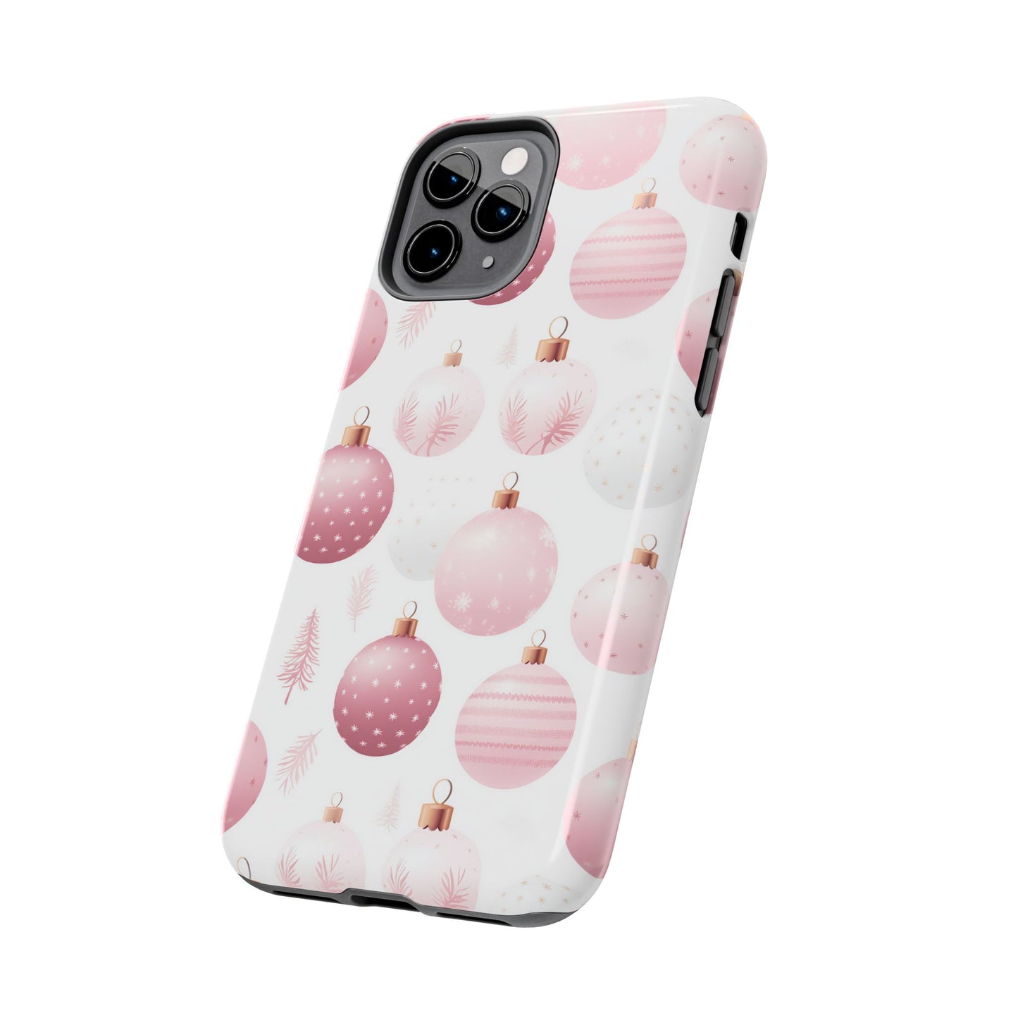 iPhone Case: Merry in Pink – Christmas Balls