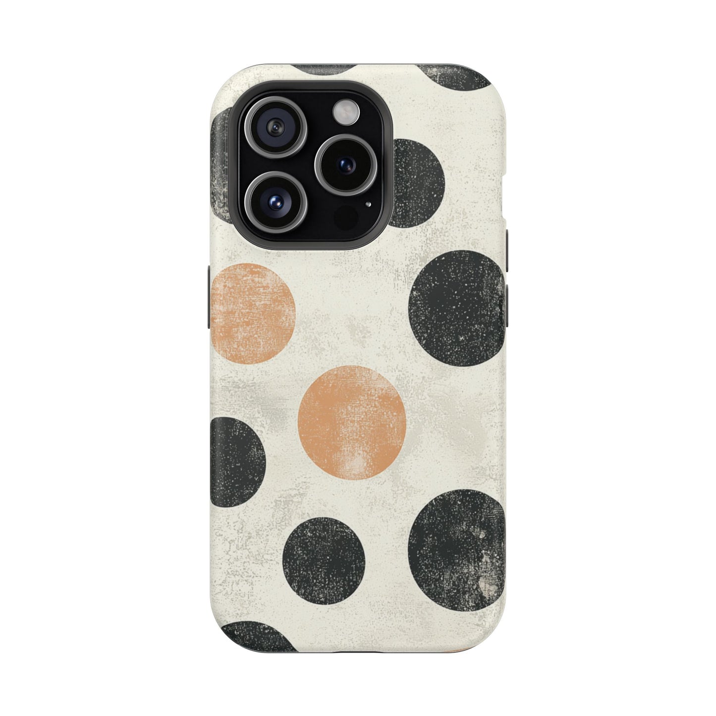 Vintage Polka Dot MagSafe iPhone Case - Retro Abstract Protective Cover