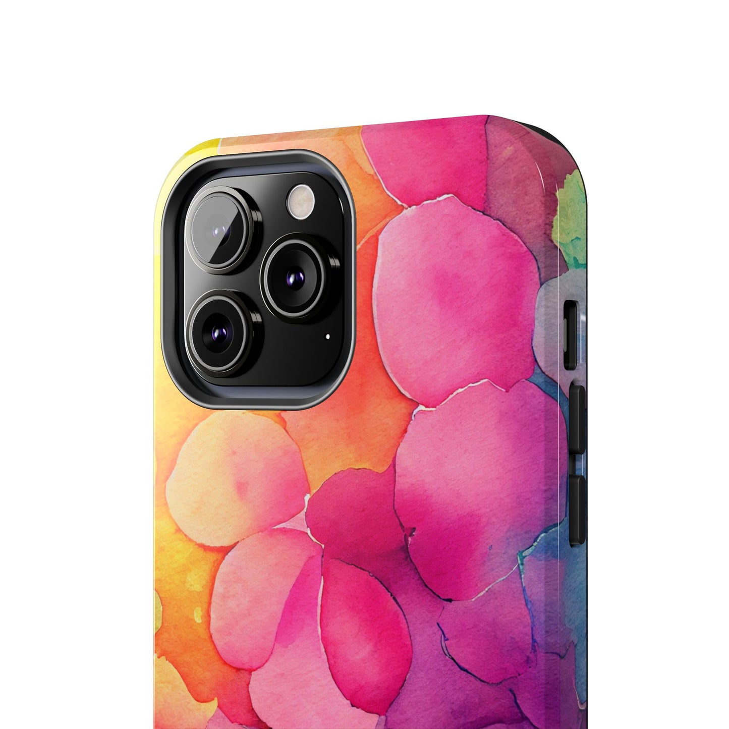 Sunset Petals Watercolor iPhone Case – Slim Design, Glossy Finish