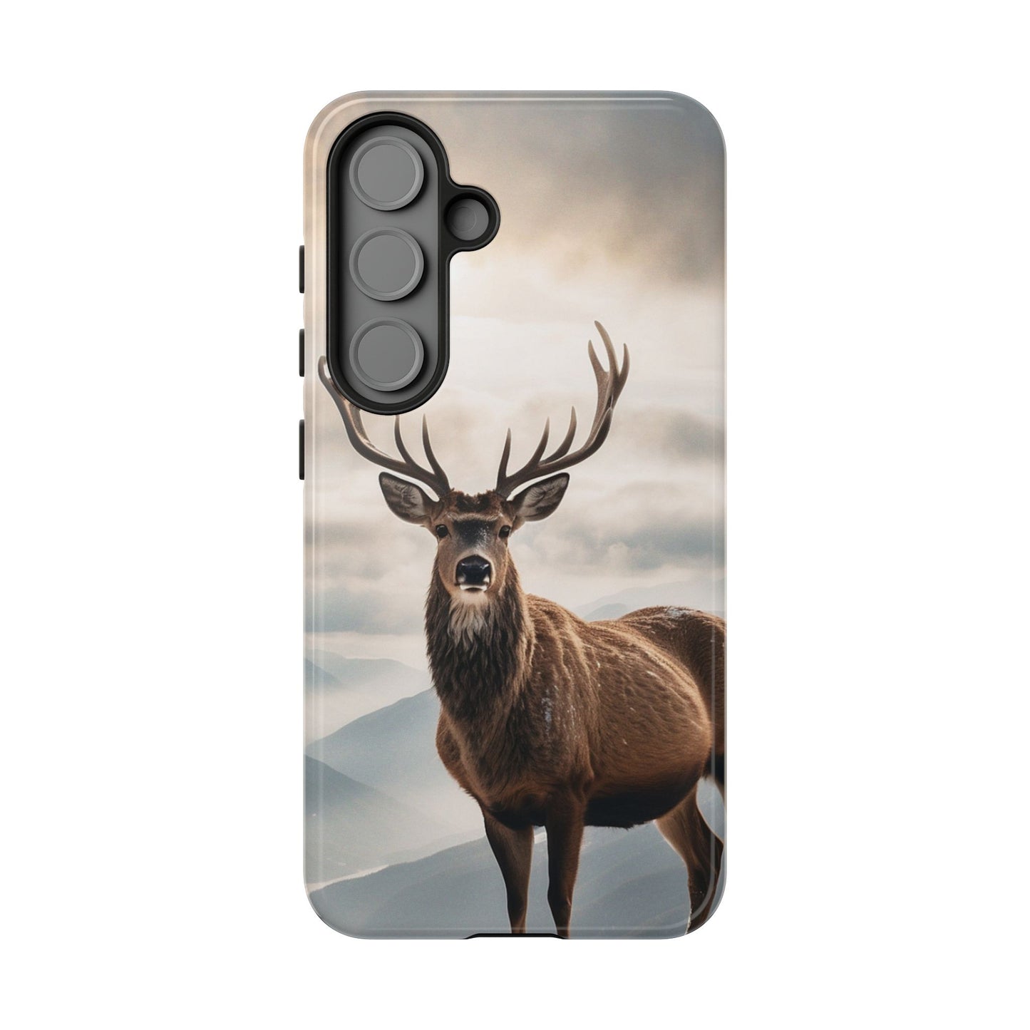 Alpine Majesty: Stag in Snow – Samsung Galaxy Case