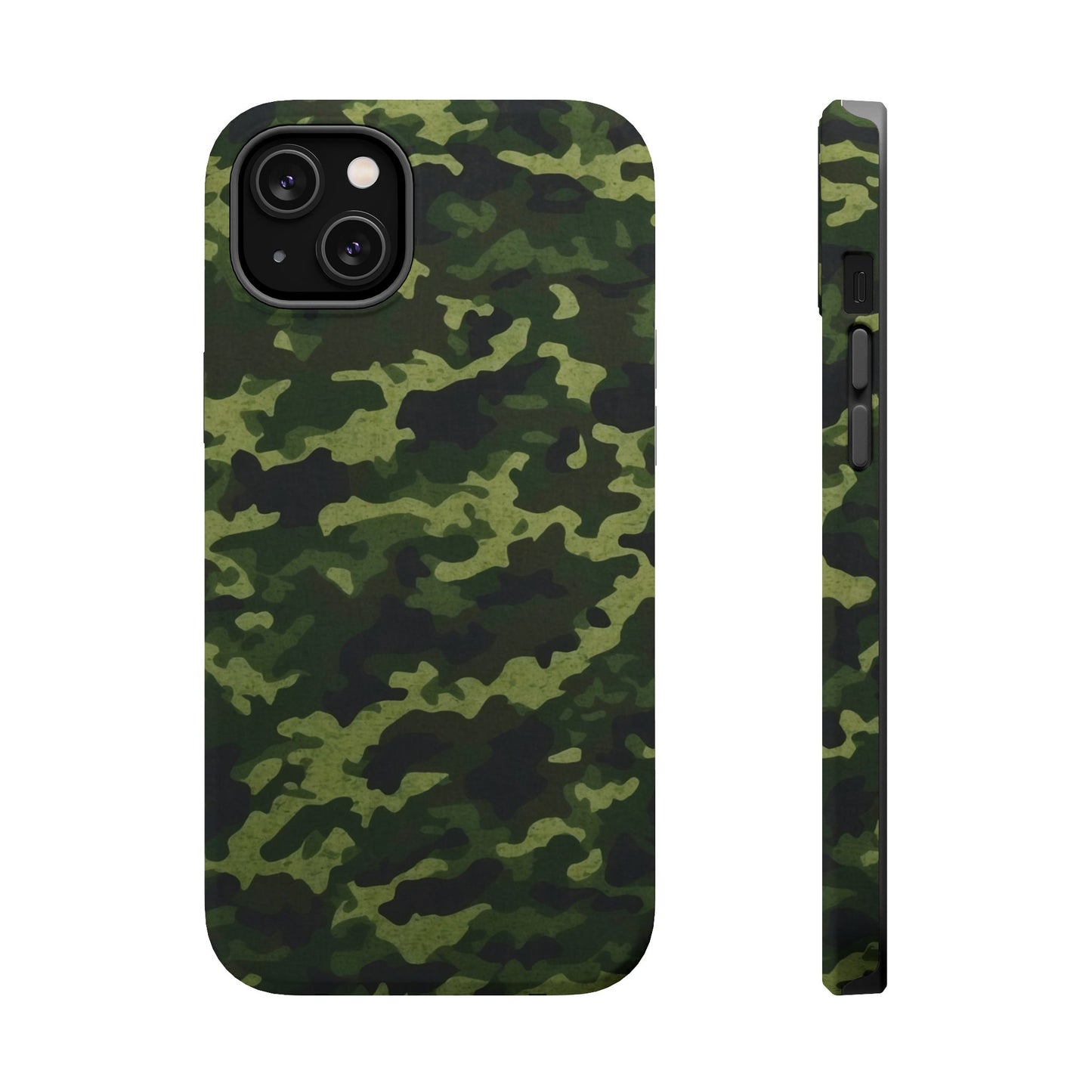 Dark Green Camouflage – MagSafe iPhone Case, Slim and Drop-Resistant