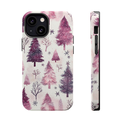 Winter Wonderland Purple Christmas Trees –  MagSafe iPhone Series Case