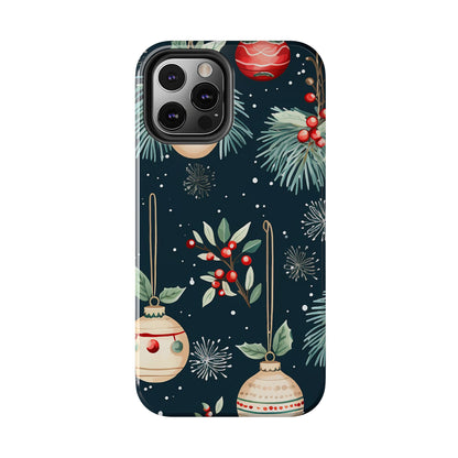 Elegant Christmas Ornaments and Pine - iPhone Series Case