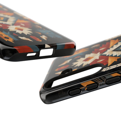 Southwestern Arrow & Diamond Tough Samsung Galaxy Case – Bold Tribal Design, Dual-Layer Protection