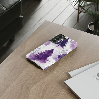 Purple Snowy Forest - Samsung Galaxy Series Case