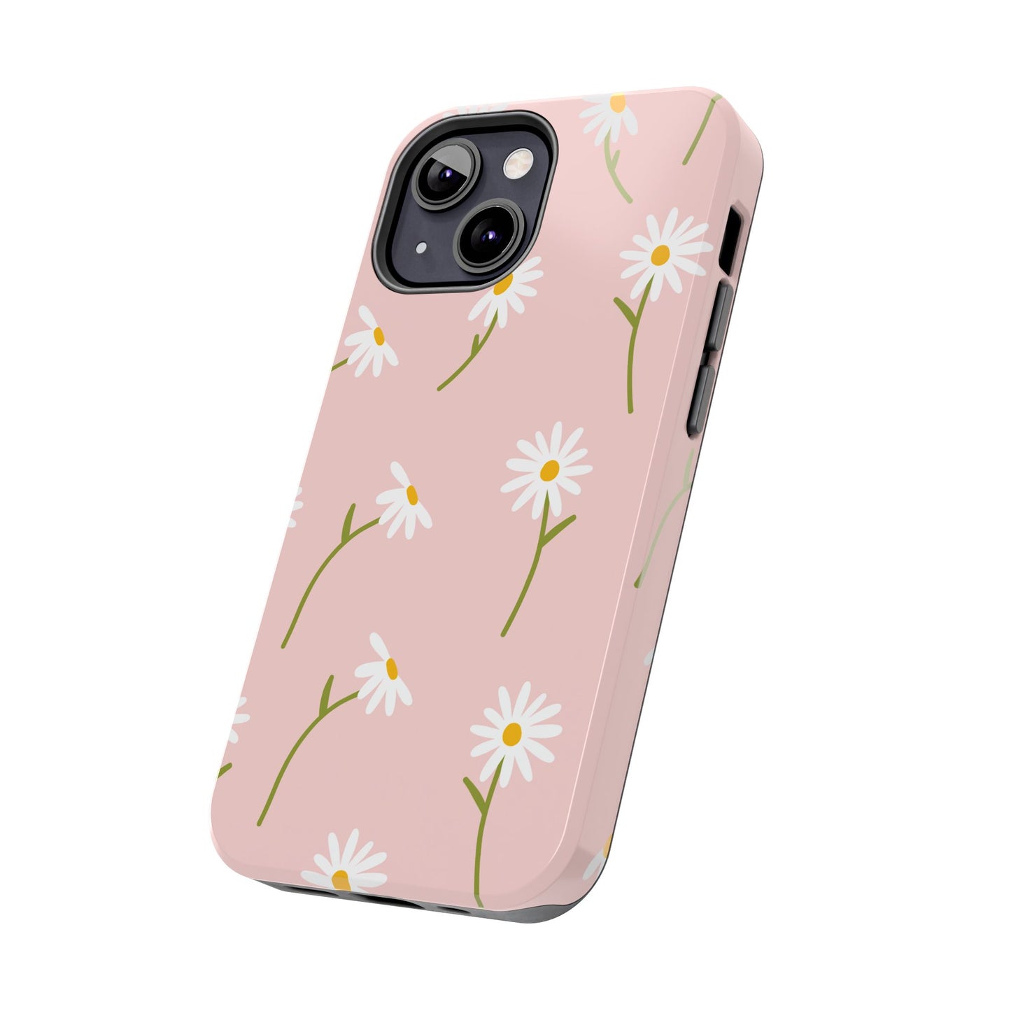 Daisy Delight Tough iPhone Case – Cute Floral Design with Dual-Layer Protection