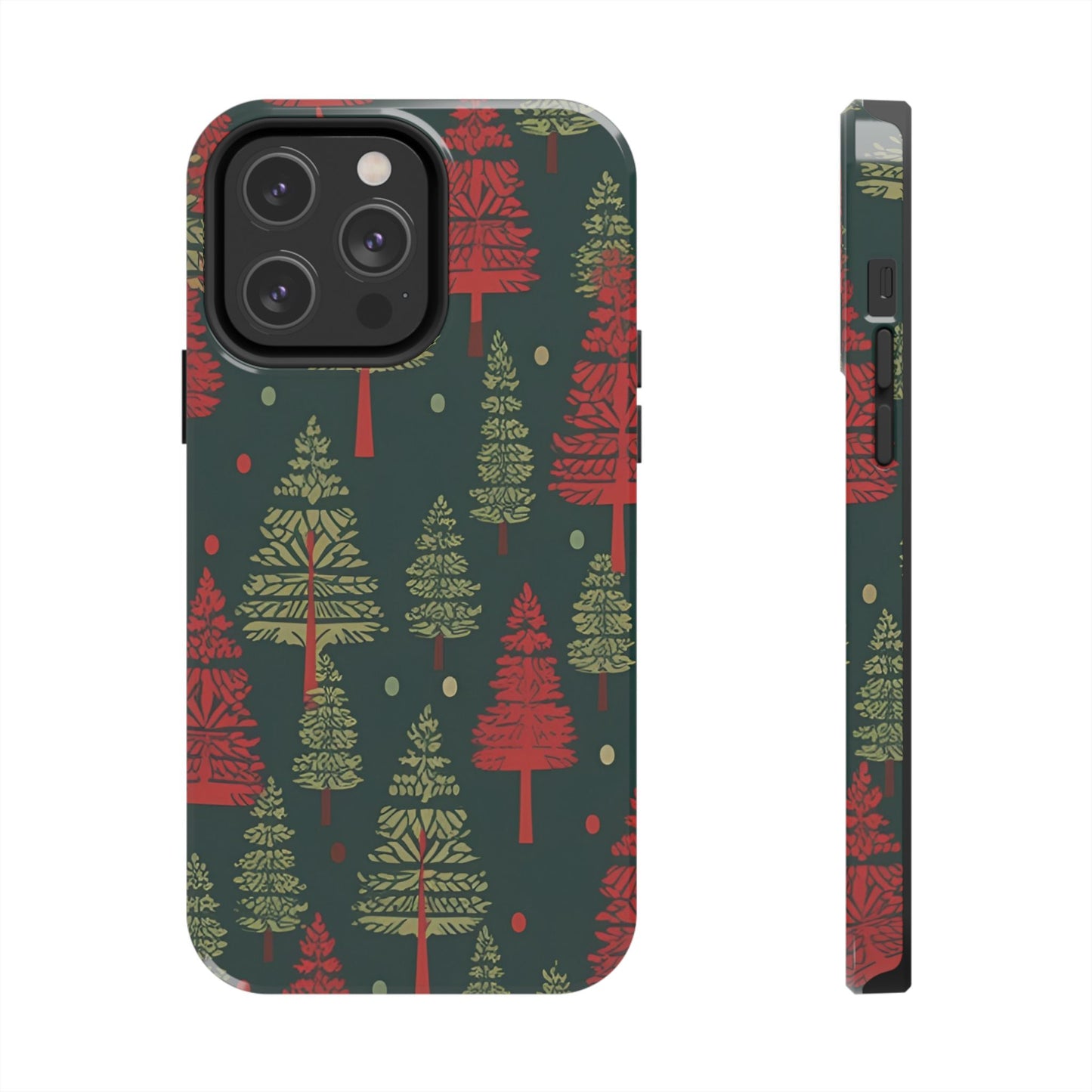 Retro Christmas Trees Pattern - iPhone Series Case