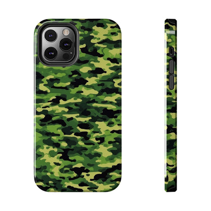 Green Woodland Camouflage – iPhone Case, Sleek and Durable Design