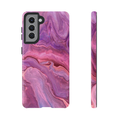 Lavender Dreamscape – Samsung Galaxy Case with Purple & Pink Marble Art