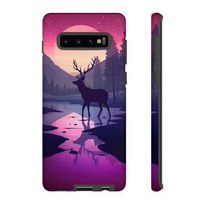 Twilight Elegance: Stag Reflection – Samsung Galaxy Case